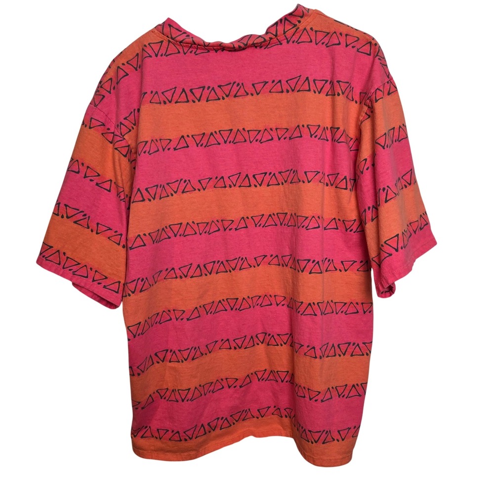 Vintage 90s Pacific Heat Surfer Pattern Shirt Large USA Made Y2K